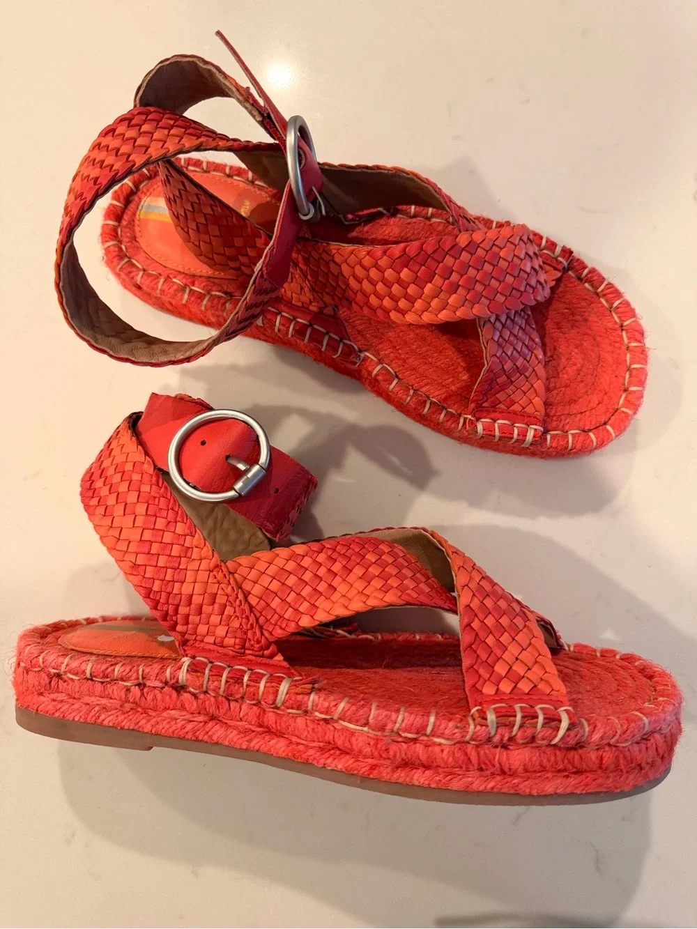 Sam Edelman Dakota Espadrille Sandals Sz 6.5 - Picture 2 of 5